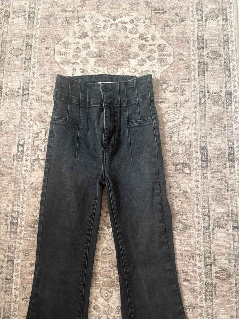 We The Free Black Bootcut High-Rise Jeans